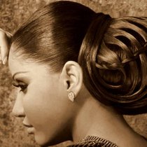 Photo of woman with hair up